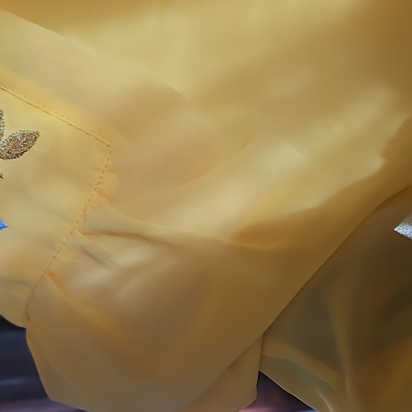 Yellow tunic top with embroidery - Picture 5 of 8